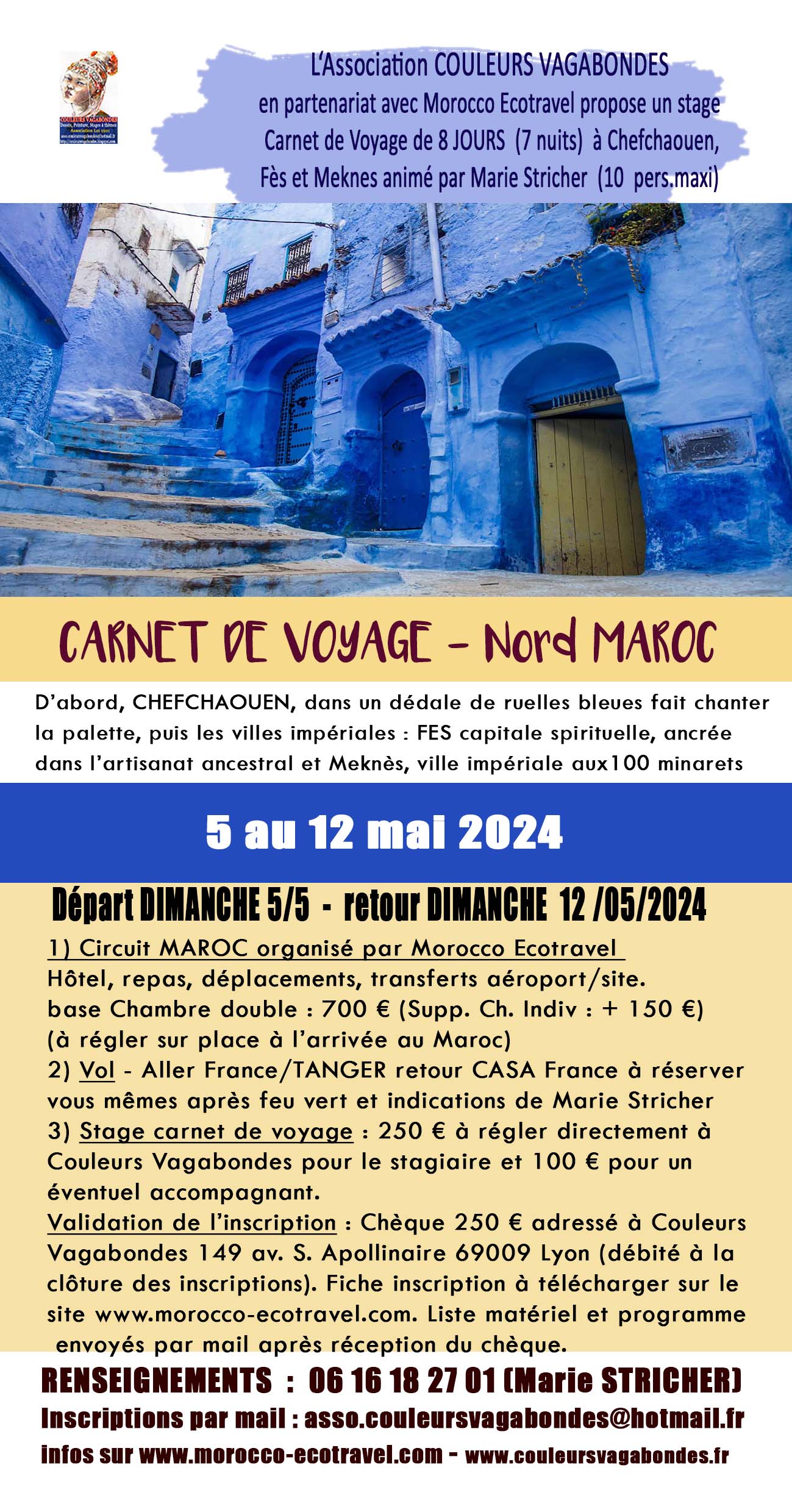 Stage de voyage au Maroc Nord Couleurs Vagabondes